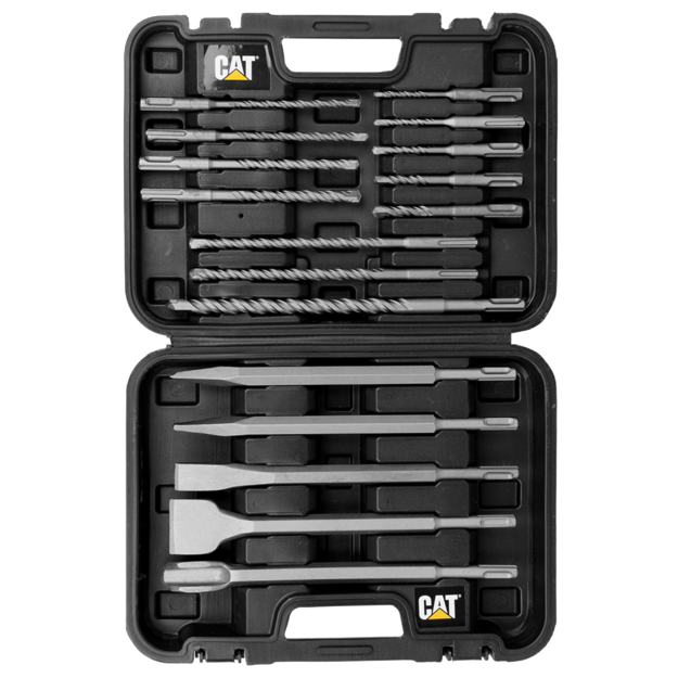 صورة Cat® SDS Hard Rock Drill Set Plus Chisels 17pc