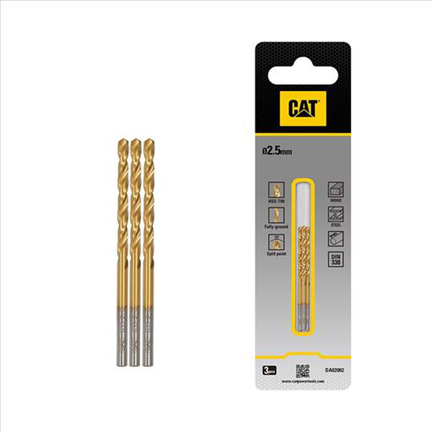 صورة Cat® HSS Drill Bit 2.5 x 57mm(Pack3)