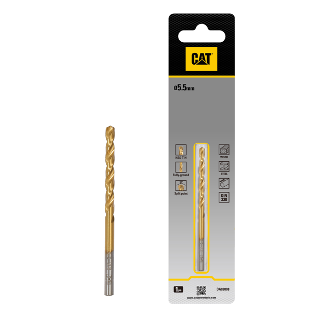 صورة Cat® HSS Drill bit 5.5 x 93mm(Pack1)