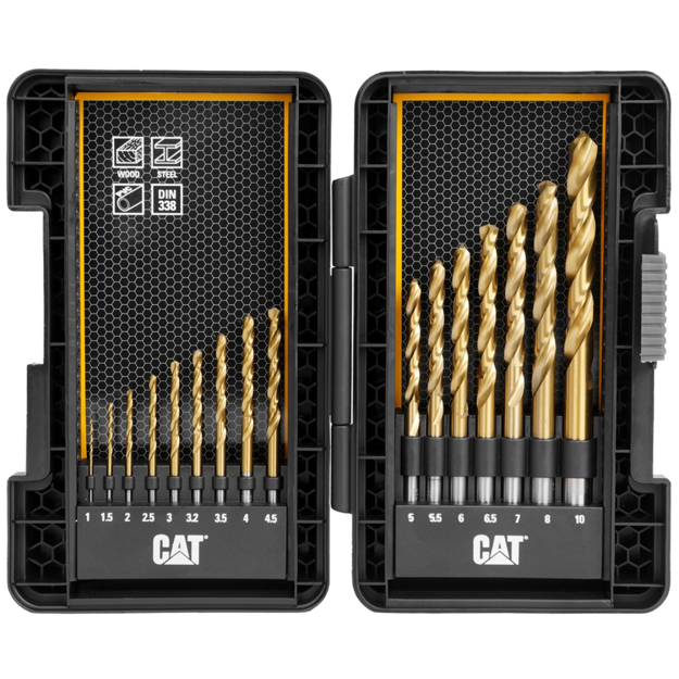 صورة Cat® HSS Drill Bits Set 16pcs MEDIUM CASE