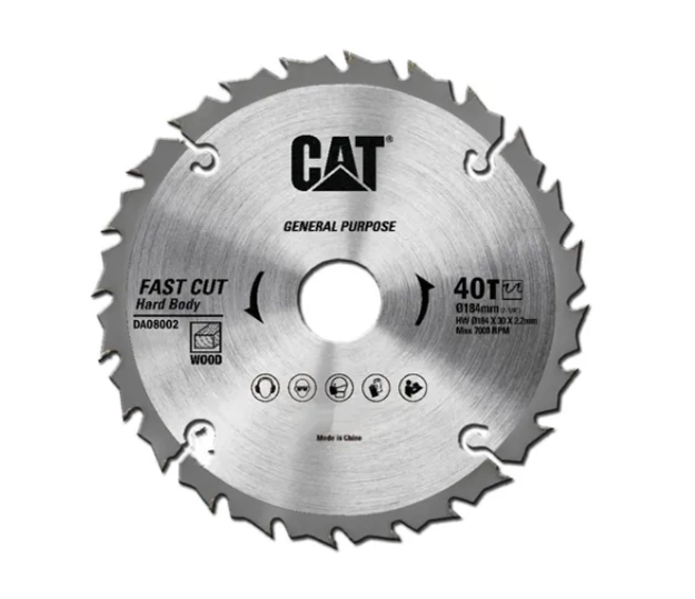 صورة Cat® TCT Circular Saw Blade 184mm*30mm*1.4*40T (Reduction Ring 16/20mm)