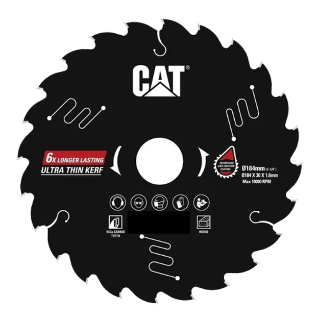 صورة Cat® TCT Saw Blade 24T 7" 185mm