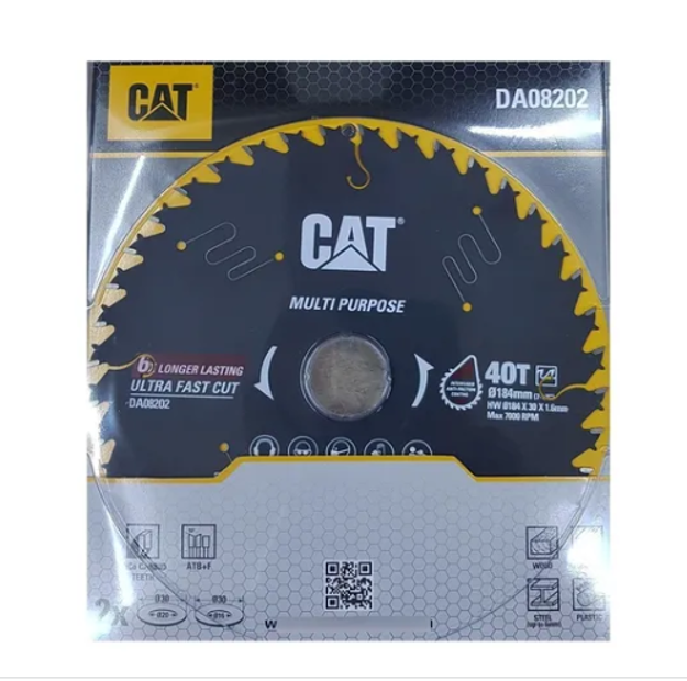 صورة Cat® Multipurpose TCT Blade Ø184mm (7-1/4”) 40T