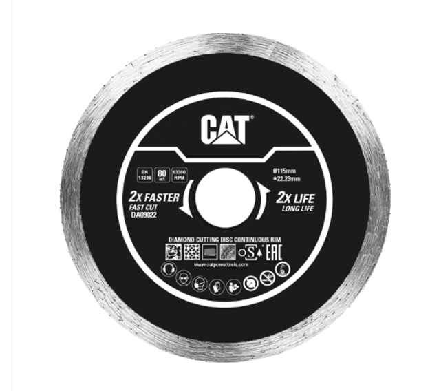 صورة Cat® Diamond Cutting Disc Continuous 115mm x 23mm / 7 x 1.6 mm