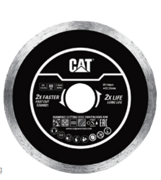 صورة Cat® Diamond Cutting Disc Continuous 125mm x 23mm / 7 x 1.6 mm